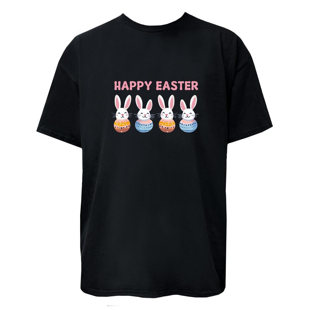 Easter Bunny "Happy Easter" Women, Men Graphic Design Unisex T-Shirt Cute Tee Unisex T-Shirt