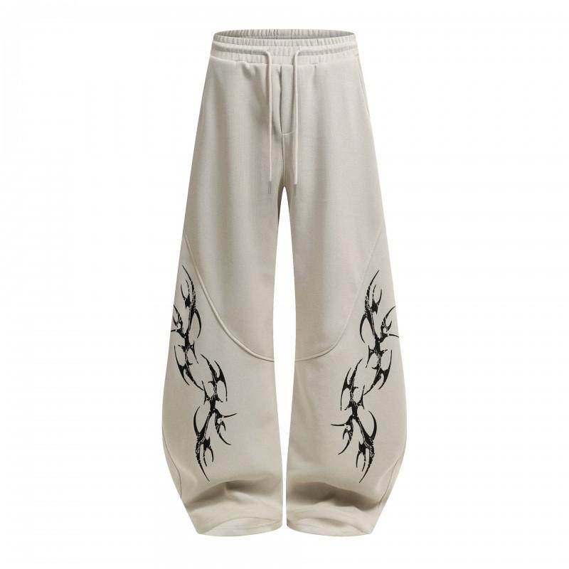 2026 American Vintage Distressed Sweatpants Hip Hop Streetwear Casual Pants Unisex