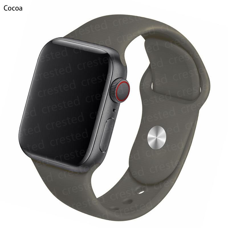 Силиконовый ремешок для Apple Watch Band 41 мм, 44 мм, 38 мм, 45 мм, 40 мм, 42 мм, дышащий ремешок для часов, браслет iWatch series 7, 6, 5, 4, 3, 2, 1