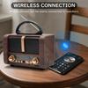 Винтажная беспроводная колонка с FM-радио, Bluetooth, USB, TF, Mp3, TWS, деревянный дизайн