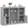 VidaXL Buffets with LED Lights 3 Pcs Concrete Grey Engineered Wood, Buffet Cabinet, Kitchen Storage Cabinet, Furniture 3209131