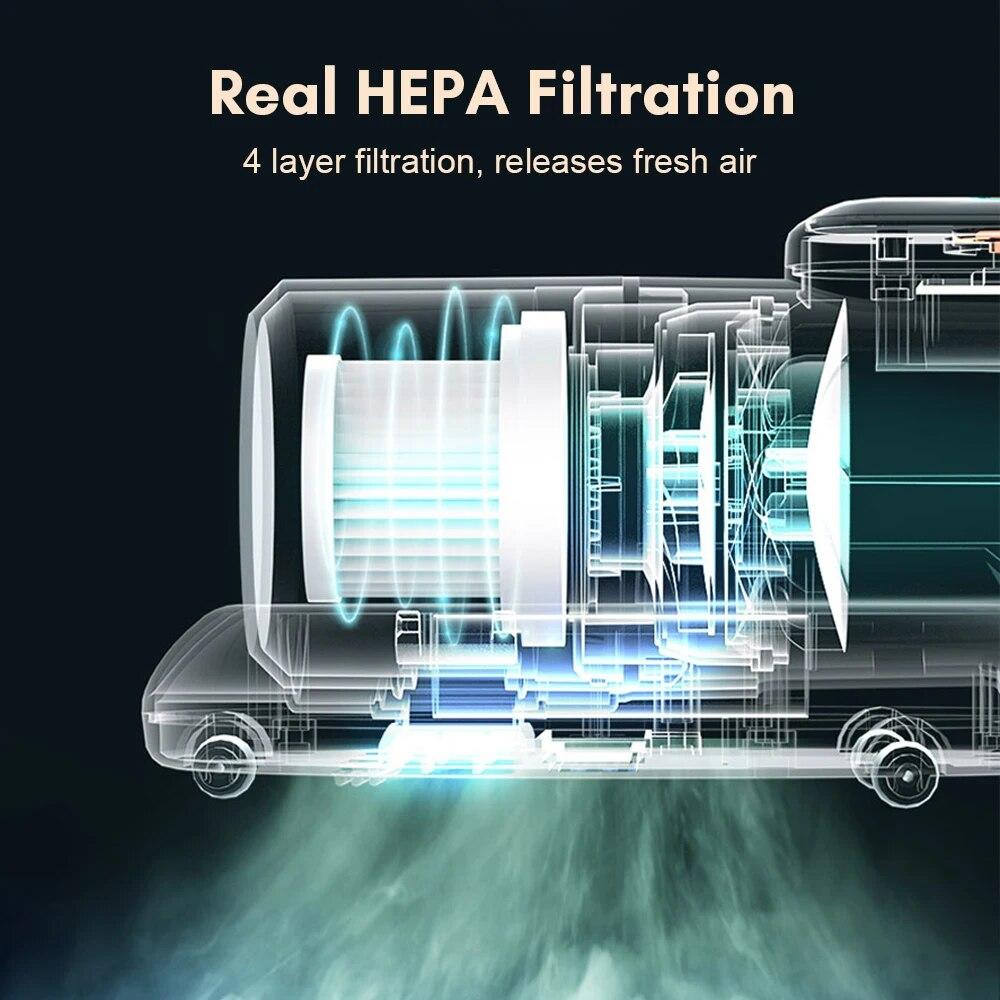 Новый портативный беспроводной пылесос 5000PA Мощный пылесос для матрасов с HEPA-фильтрацией Пылесос для удаления УФ-клещей