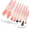 8pcs Mini Travel Makeup Brush Set Portable Multi Colors Choice Concealer Brush with Soft Touch Feeling Cosmetics Eye Shadow Tool