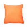 Solid Color Cotton Canvas Cushion Cover Home Decor Throw Pillow Case Lounge (Orange)