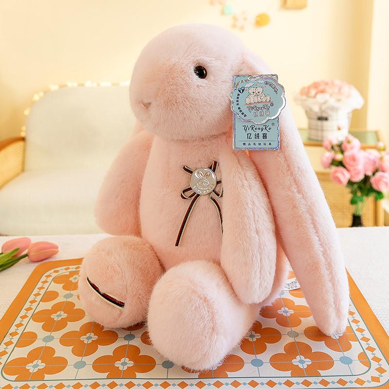 Plush Cute Rabbit Toy Long Eared Bunny Stuffed Animal Doll Kids Gifts Decor