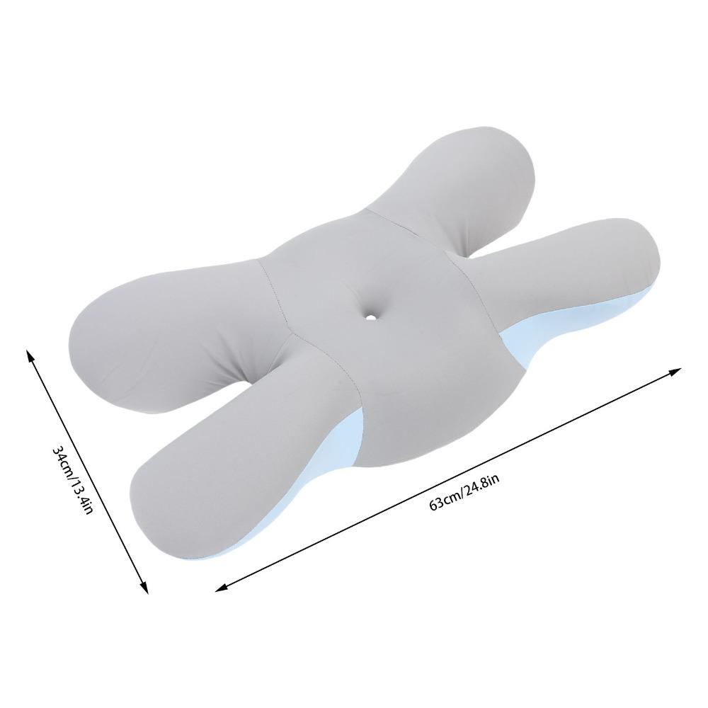 63x34x9cm Side Sleeper Pillow Blue Bed Pillow Ergonomic Neck Support Pillow for Back Sleepers