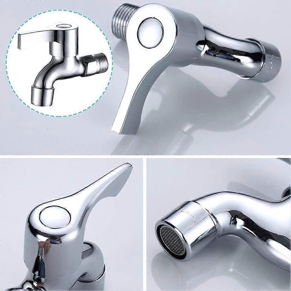 Mop Pool Faucet G1/2 Copper Washing Machine Faucet Single Cold Water Faucet (1pcs)