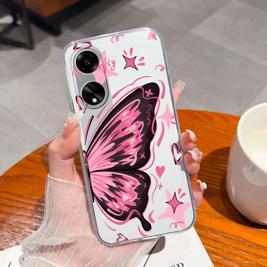 Для Oppo A1 A11 A12 A15 A17K Роскошные прозрачные чехлы с защитой объектива Загадочный узор кита Ударопрочная защитная задняя крышка-накладка для корпуса Oppo