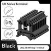 10 шт. UK 2.5 Клеммный блок UK2.5B Винтовое соединение Соединительная планка 2.5B 2.5 мм² Кабель Электрические Коннекторы для DIN-рейки