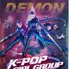 Раскраска K-pop «Охотники на демонов»: Милые линейные рисунки Руми, Миры и Зои | Аниме-персонажи для снятия стресса у взрослых