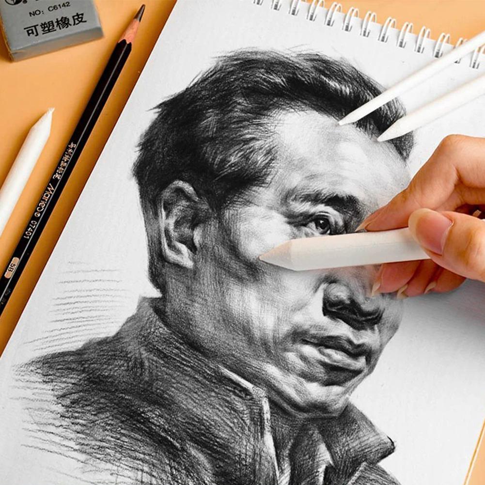 Смешивание пней и лепешек. Бумажные художественные блендеры. Наждачная бумага. Точилка для карандашей. Указатель для художника. Инструменты для рисования углем.