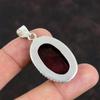 Подвеска из красного огненного лабрадорита, подвеска ручной работы из стерлингового серебра 925 пробы, подвеска из натурального лабрадорита, ювелирное изделие в подарок для него, дизайнерская подвеска