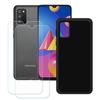 Case and Screen Protector - FZ - Samsung Galaxy A02S - Black - Flexible - Includes 2 Tempered Glasses