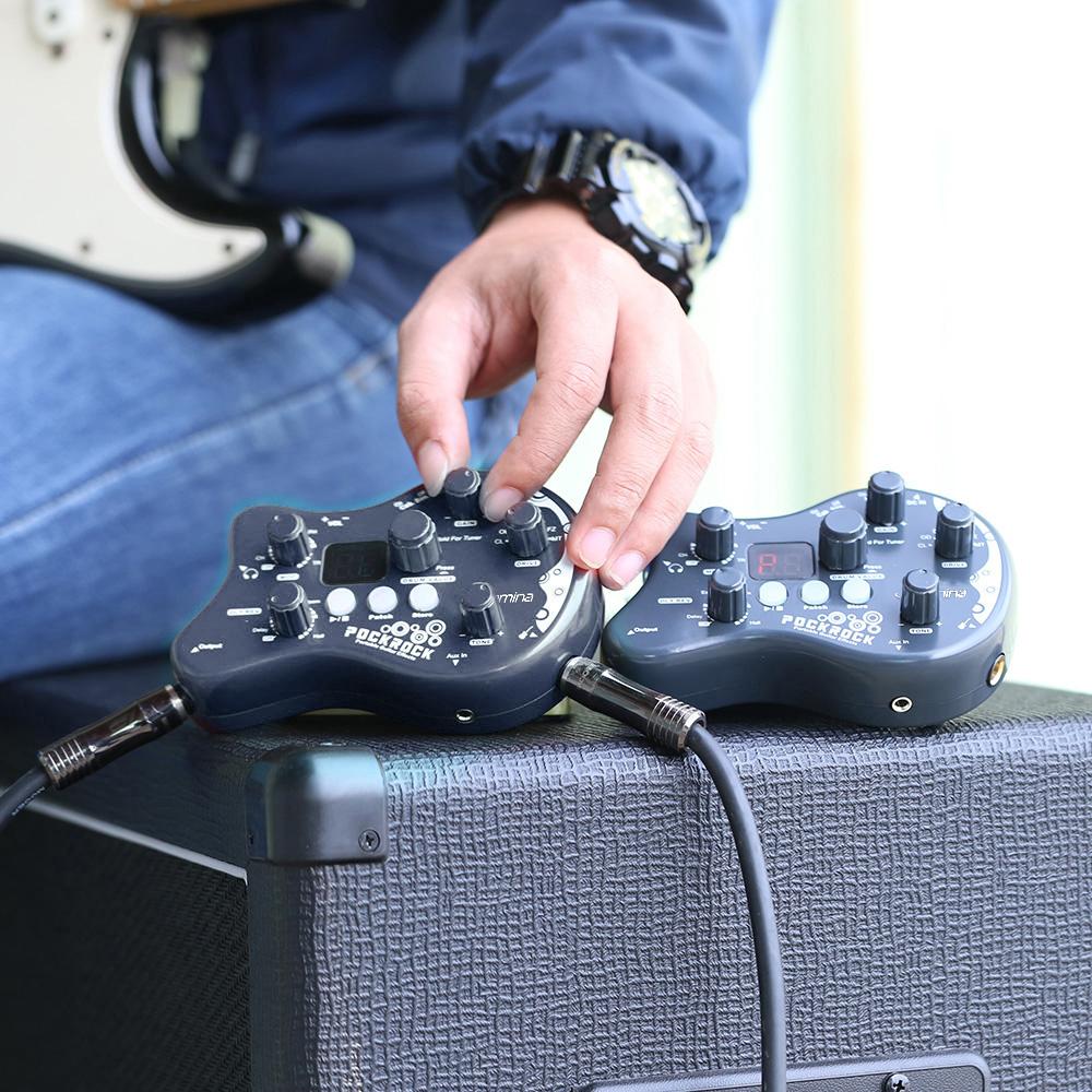 Summina PockRock Портативная гитара, мультиэффектный процессор, педаль эффектов, 15 типов эффектов, 40 барабанов