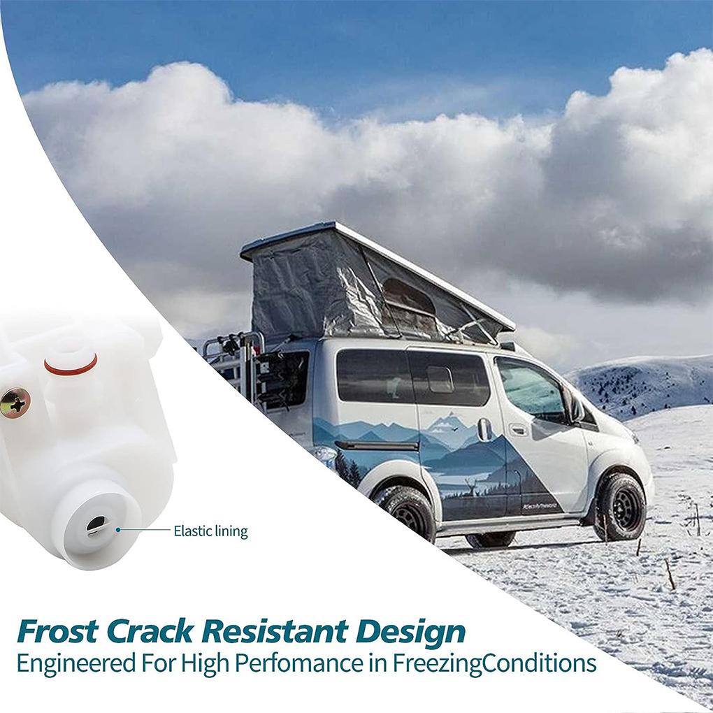 Прочный клапан для туалета автофургона из АБС-пластика - долговечный и надежный, устойчивый к утечкам, простой в установке, белый