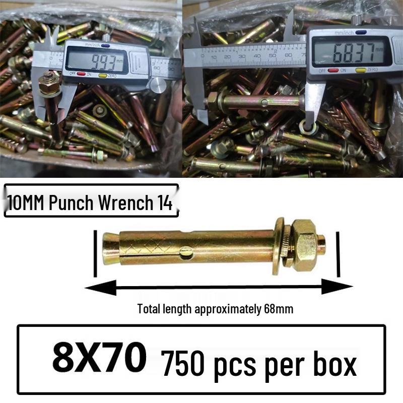 National Standard M6-M12 Expansion Bolts & Screws: Iron-plated, Galvanized, and Explosion Bolts