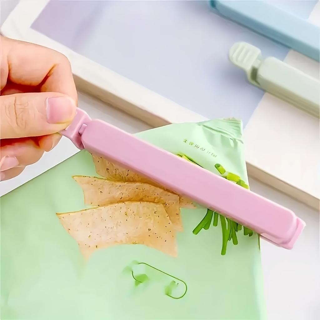 15 шт. разноцветных зажимов для чипсов в пищевых пакетах, большие/маленькие зажимы для закусок, зажимы для запечатывания пакетов для закусок