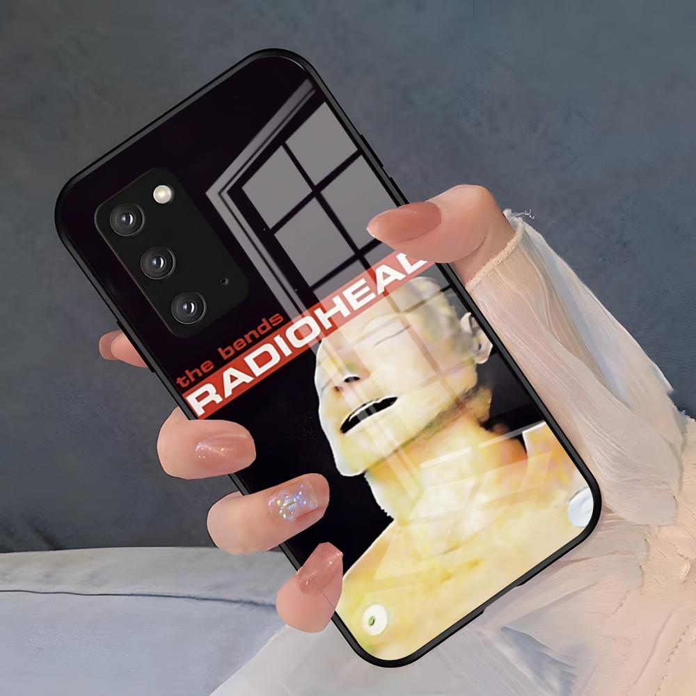 Чехол для телефона группы R-Radiohead для Samsung S26 S25 Plus S20 S20 Plus S22 Ultra S23 FE S21 Plus S21 Ultra Стеклянная крышка