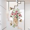 Sweet Room,Bird Fish Flower Vase Wall Sticker Poster Living Room Hallway Background Wall Sticker