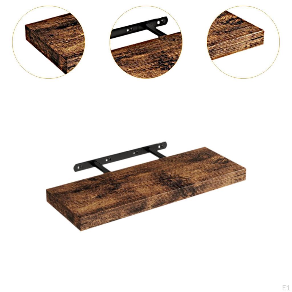 Shelf for Wall Mounted Wood Shelf,Multipurpose Decorative with Invisible Bracket Bedroom