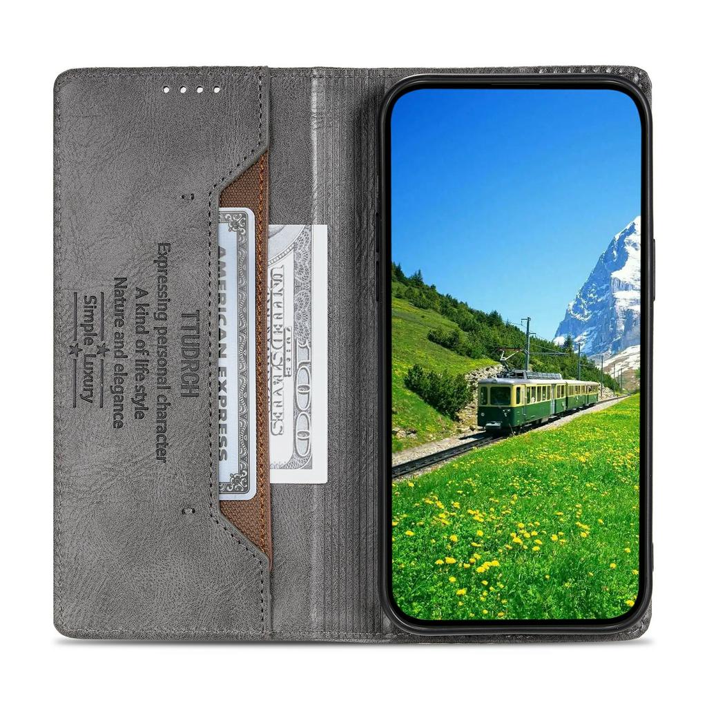 Для Xiaomi Redmi 15 5G (Глобальный) (169 мм) Кожаный чехол кошелек с блокировкой RFID подставка чехол для телефона