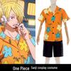 Рубашка с короткими рукавами для косплея «Egghead Island Sanji» в стиле аниме One Piece