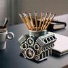 V6/V8 Engine Shaped Engine Block Pen Holder Ornaments Pencil Organizer Desk Organizer  Gifts
