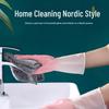 Women's Durable Waterproof Rubber Dishwashing Gloves - Close-Fitting and Ideal for Kitchen Use