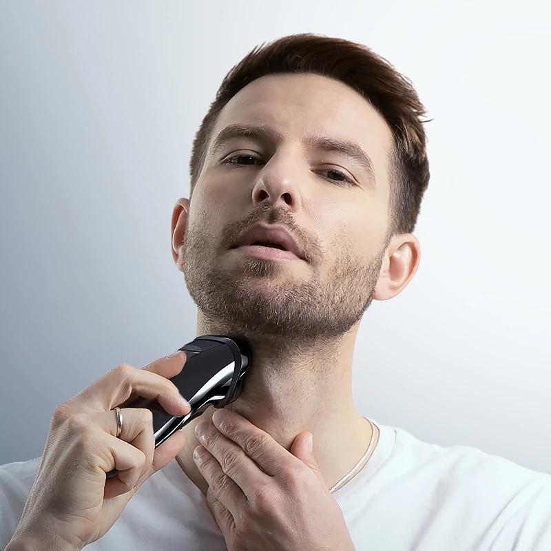 Xiaomi ENCHEN Electric Shaver 3D Blackstone 3 Waterproof Razor Wet And Dry Dual Use Face Beard Battery Digital Display For Men