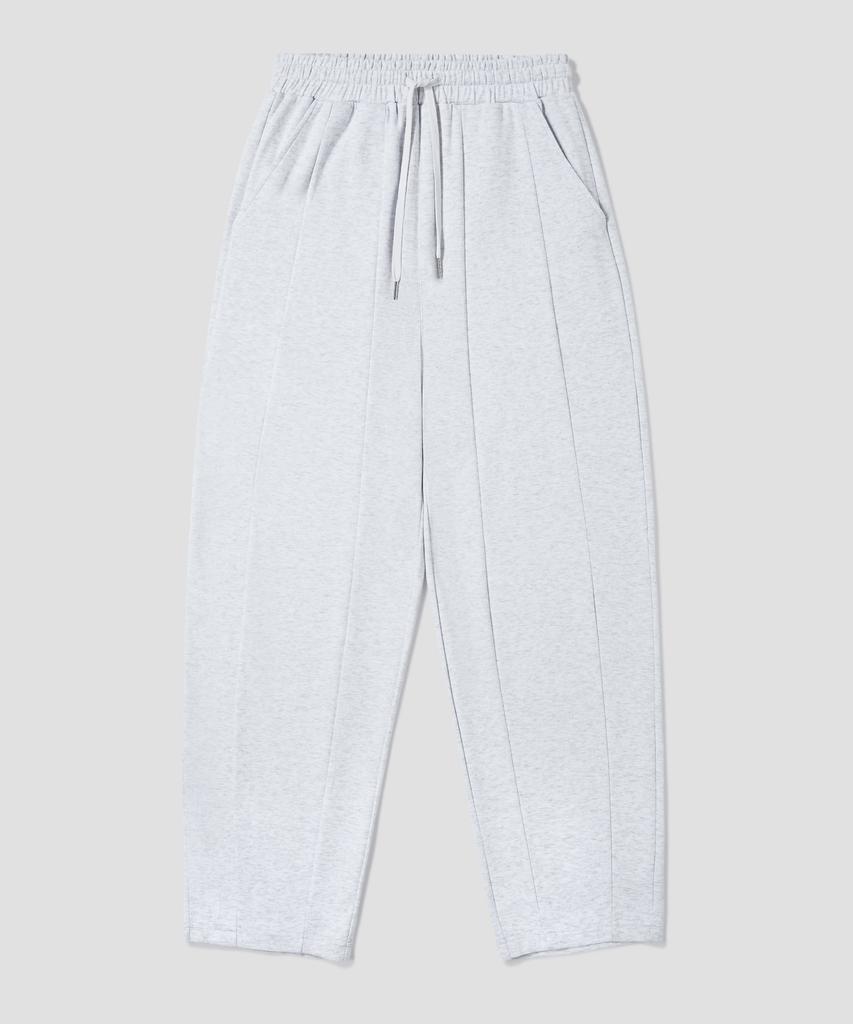 AGOD Balloon Cut Wide Sweatpants [White Melange]