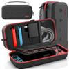 With Organic EL Switch Case OIVO Switch Storage Full Large Easy To Can Store Everything Including the Switch Main Game Carrying Case for Switch Red