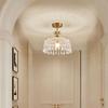 Vintage French Crystal Pendant Light for Entrance, Hallway, Balcony, Bedside, and Bar