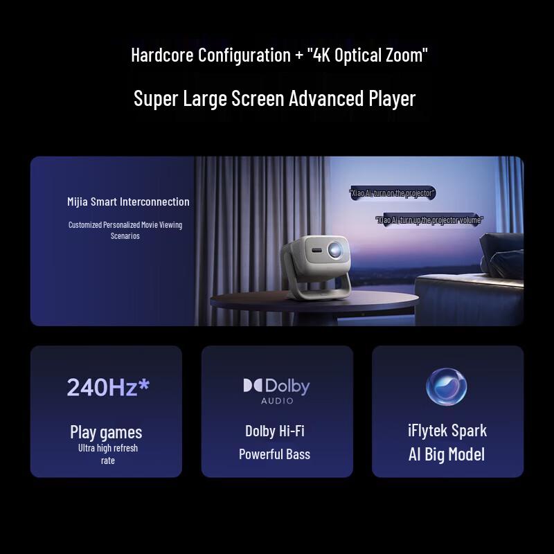 JMGO N3 Limited Edition 4K Triple Laser Projector (CN version)