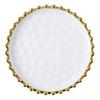 Creative Gold Pearl Ceramic Dinner Plate Luxury Breakfast Dessert Fruit Plate Kitchen Cutlery Steak Pasta Dishes Home Decor New
