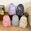 Colorful Spotted Cute Whale Print Large Capacity Student Backpack For Teens