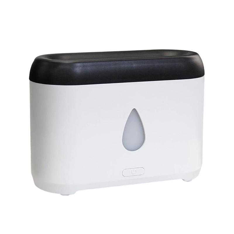 Silent Aromatherapy Flame Humidifier with Atmosphere Lamp for Bedroom