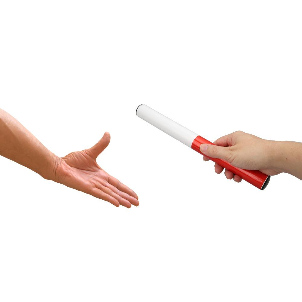 4PCS PVC Relay Baton Red and White Track and Field Baton Sports Running Baton  Field Race