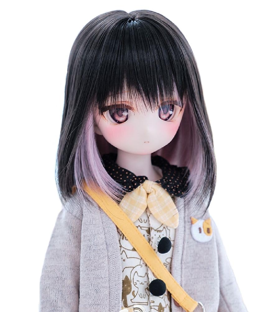 Термостойкий кукольный парик ST199, двухцветный боб, парик, совместимый с куклой масштаба 1/3, только парик