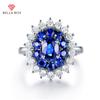 Великолепные синие, красные женские обручальные кольца с фианитом, темперамент, элегантное женское кольцо на палец, блестящие модные украшения