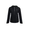 Solid Color Casual Training Hooded Jacket Women Jackets Black 1369986-001