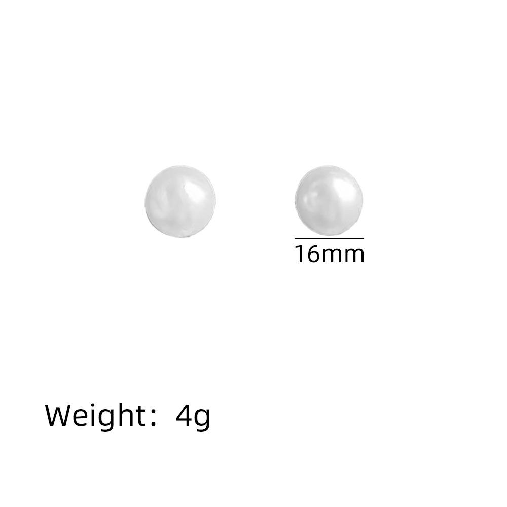 925 Pearl Earrings Women'S Simple Temperament Versatile Stud Earrings High Quality Advanced Sense 925 Niche Earrings
