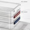 Прозрачный пластиковый портативный штабелируемый органайзер для документов для офиса или дома
