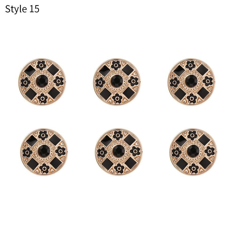 6PCS Fashion DIY Anti-exhaust Coat Button Seamless buttons Detachable Adjustable