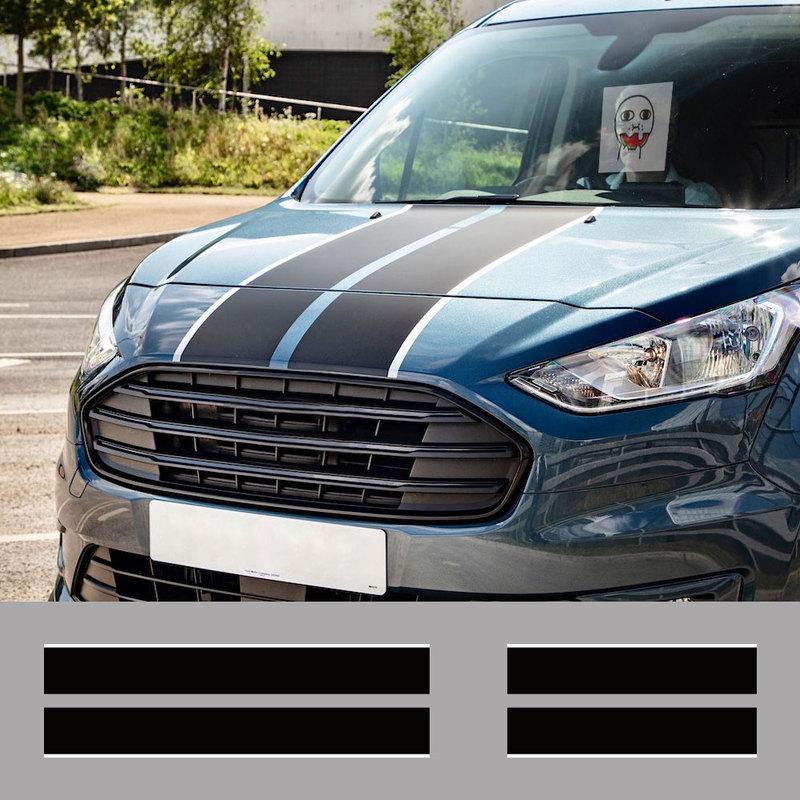 4 шт./лот Автомобильные наклейки на капот и заднюю дверь Для Ford Transit Connect Тюнинг Аксессуары Автодом Авто Спорт Виниловые наклейки