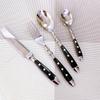 Steel Western Food Tableware Set Three Nails Knife, Fork and Spoon Practical Bakelite Black Handle Stainless Knife
