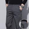 Осень и зима новые повседневные брюки мужские прямые трендовые средней толщины эластичные легкие деловые зауженные и тонкие брюки