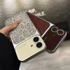 Ретро Чехол с Леопардовым Принтом Для iPhone 17 16 15 14 Pro Max 13 Ударопрочный Большое Окно Камеры Стеклянное Матовое Покрытие Чехол