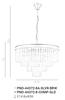 Lampa wisząca Verdes PND-44372-8A-SLVR-BRW Italux