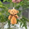 Delightful Short Soft Fur Bear Plush Keyring Perfect For Couples And Adorable Gifts