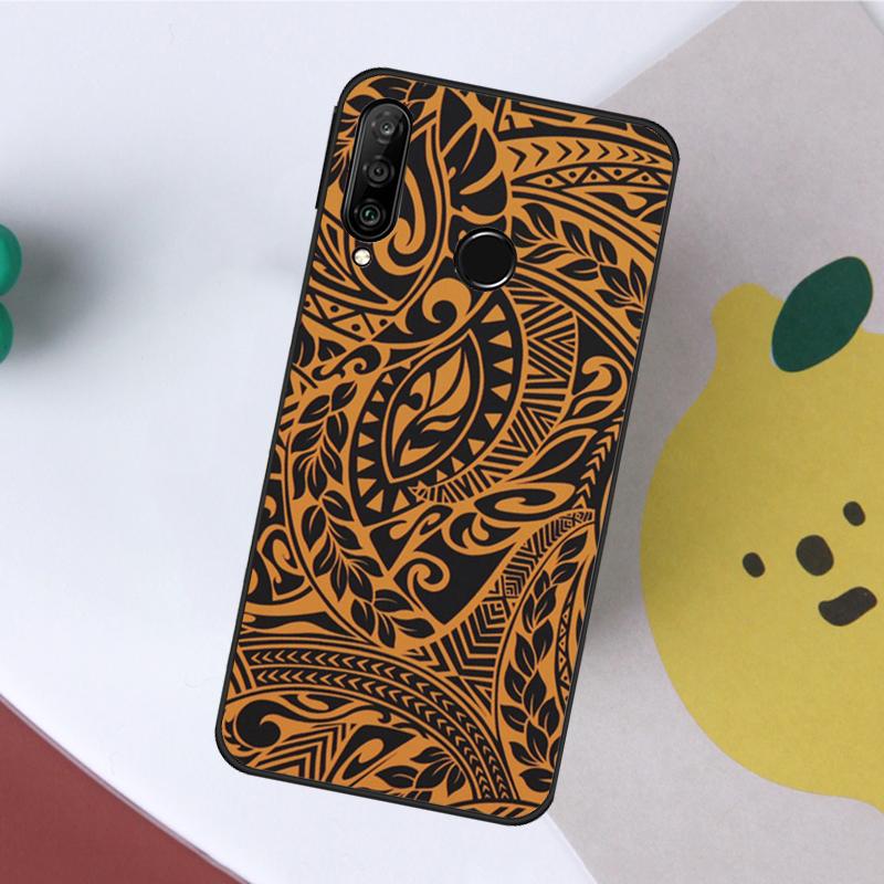 Maori Tribal Samoan Polynesian Print For Huawei Nova 7i 8i 11i 12i 12s Y73 Y70 Y90 Y60 Y72 Y61 Y91 9 10 SE P40 Lite P30 Pro Case